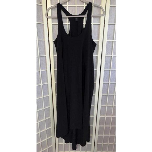 ATHLETA Presidio Traveler Black High Lo Lagenlook Minimalist Relaxed Dress Small - Picture 2 of 13